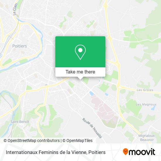 Mapa Internationaux Feminins de la Vienne