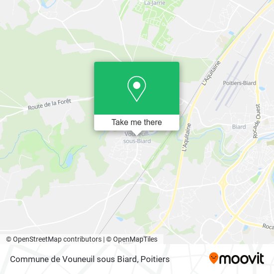 Commune de Vouneuil sous Biard map