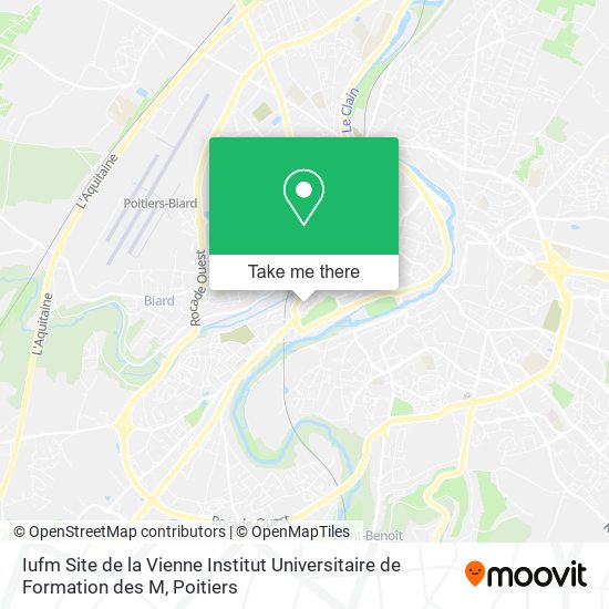 Mapa Iufm Site de la Vienne Institut Universitaire de Formation des M