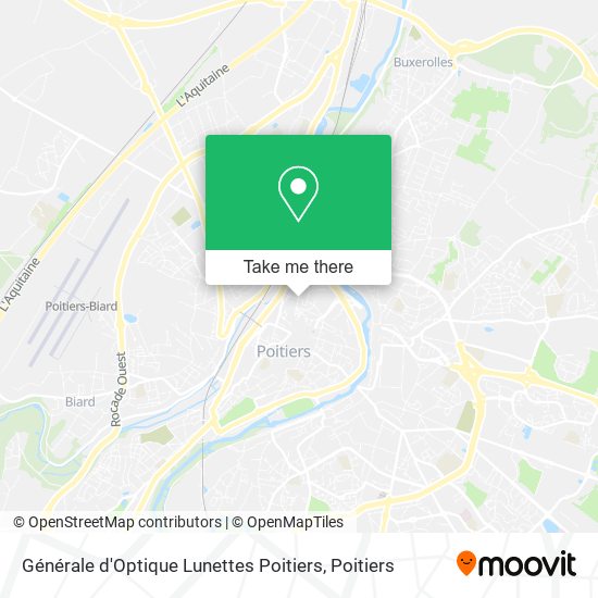 Mapa Générale d'Optique Lunettes Poitiers