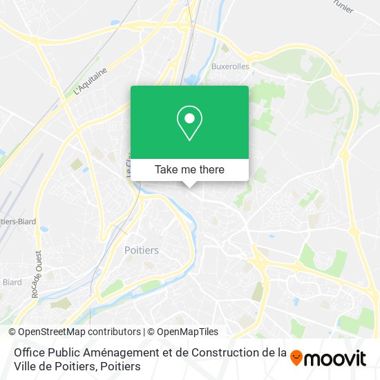 Office Public Aménagement et de Construction de la Ville de Poitiers map