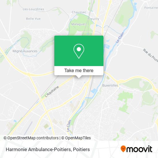 Mapa Harmonie Ambulance-Poitiers