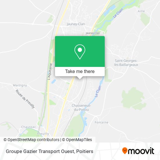 Mapa Groupe Gazier Transport Ouest