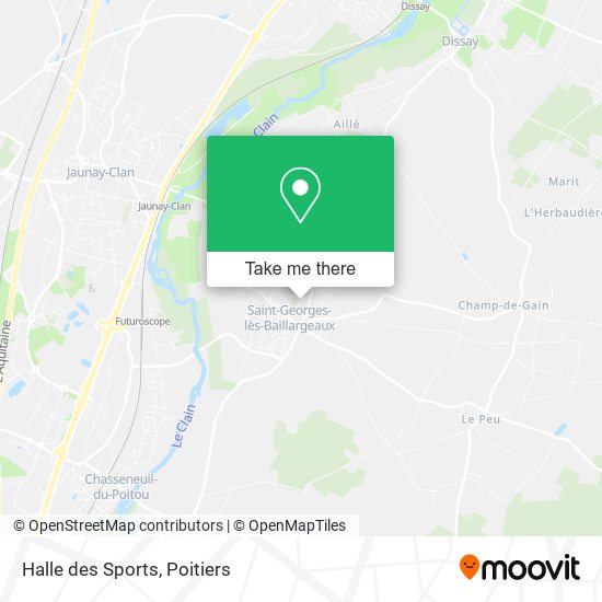 Mapa Halle des Sports