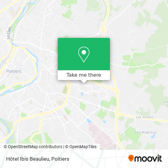 Hôtel Ibis Beaulieu map