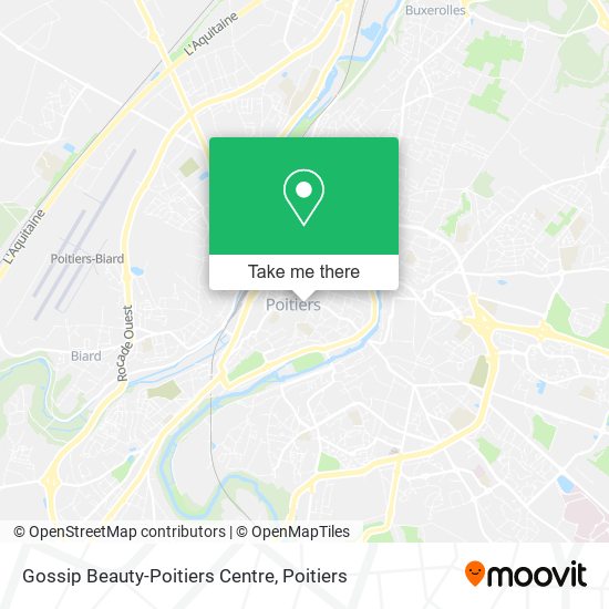 Gossip Beauty-Poitiers Centre map