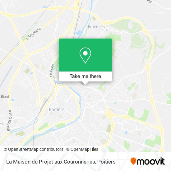 La Maison du Projet aux Couronneries map