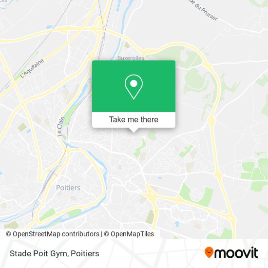 Stade Poit Gym map