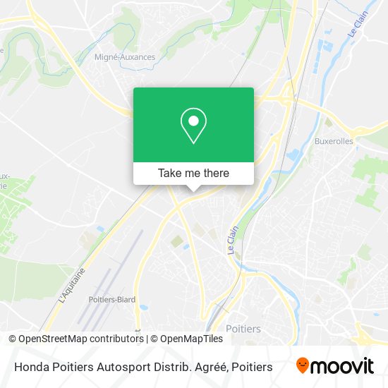 Honda Poitiers Autosport Distrib. Agréé map