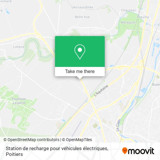 Station de recharge pour véhicules électriques map