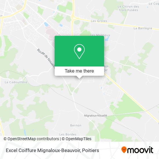Excel Coiffure Mignaloux-Beauvoir map