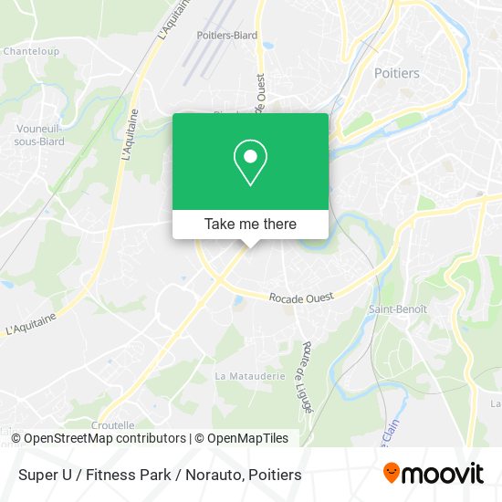 Mapa Super U / Fitness Park / Norauto