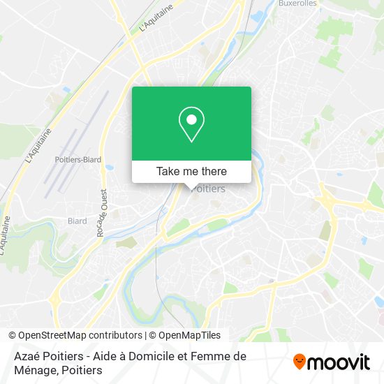 Azaé Poitiers - Aide à Domicile et Femme de Ménage map