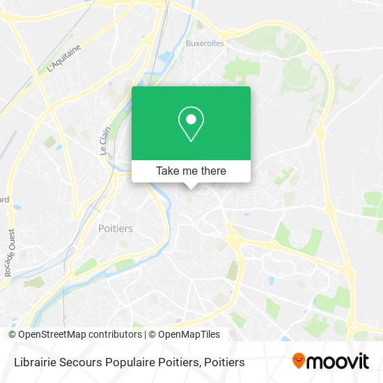 Librairie Secours Populaire Poitiers map