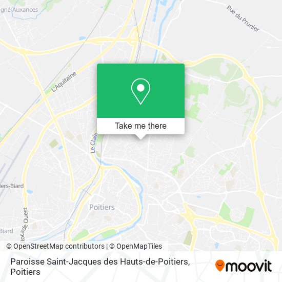 Paroisse Saint-Jacques des Hauts-de-Poitiers map