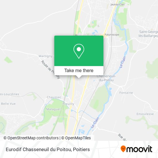 Eurodif Chasseneuil du Poitou map