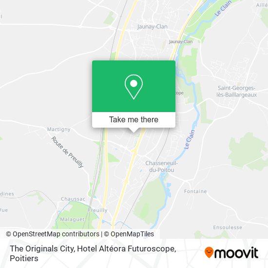 The Originals City, Hotel Altéora Futuroscope map