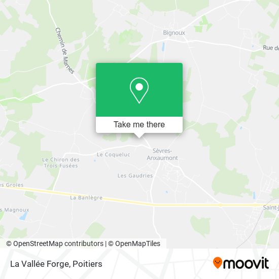 La Vallée Forge map