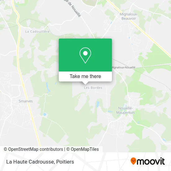 La Haute Cadrousse map