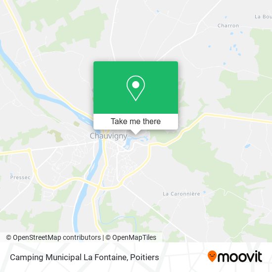 Camping Municipal La Fontaine map