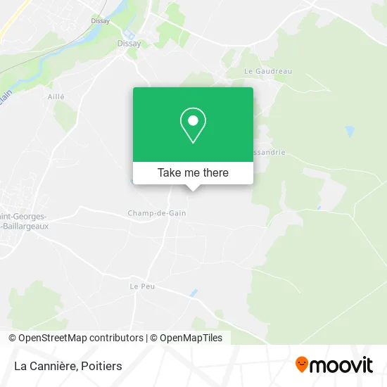 La Cannière map