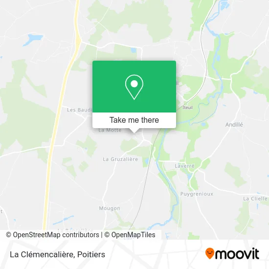 La Clémencalière map