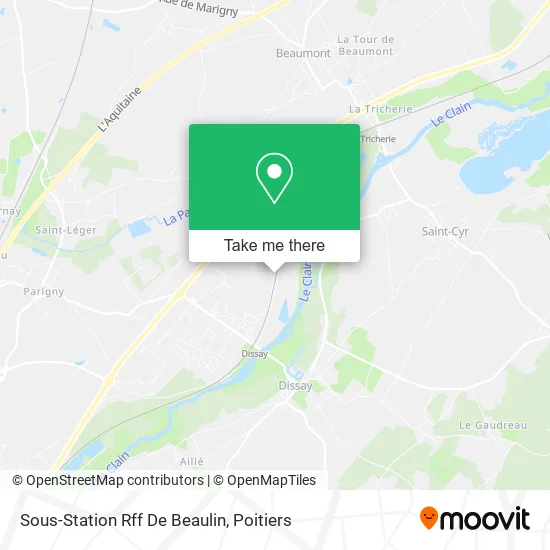 Sous-Station Rff De Beaulin map