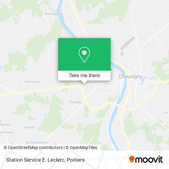 Station Service E. Leclerc map