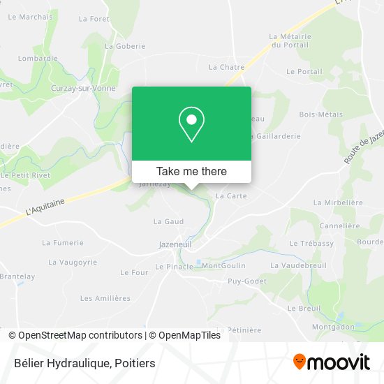 Bélier Hydraulique map