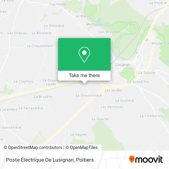 Poste Électrique De Lusignan map