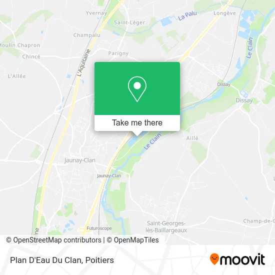 Plan D'Eau Du Clan map