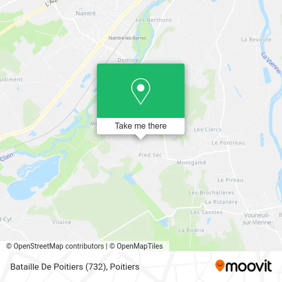 Bataille De Poitiers (732) map