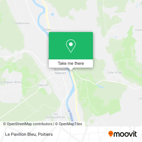 Le Pavillon Bleu map