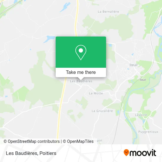 Les Baudières map