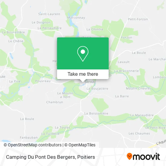 Camping Du Pont Des Bergers map