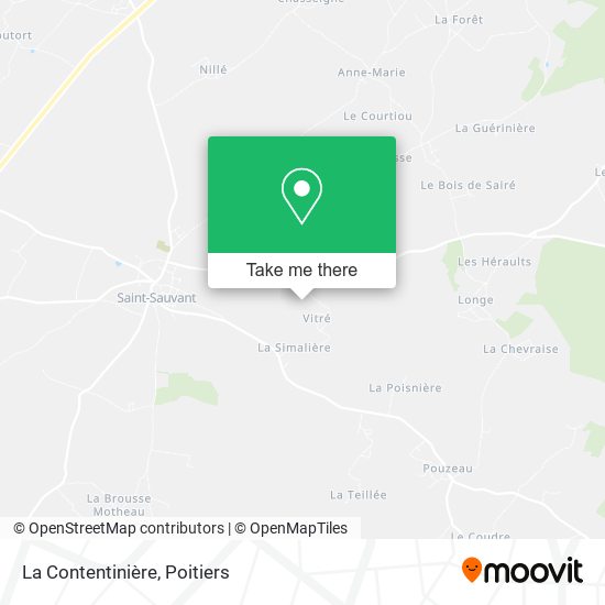 La Contentinière map