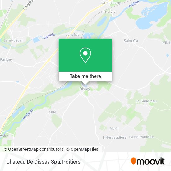 Château De Dissay Spa map
