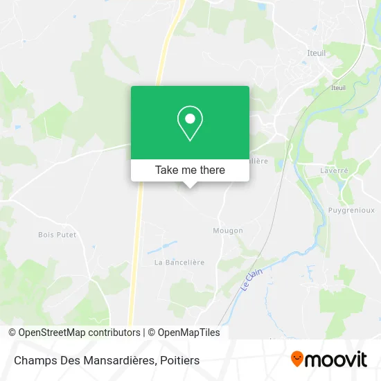 Champs Des Mansardières map