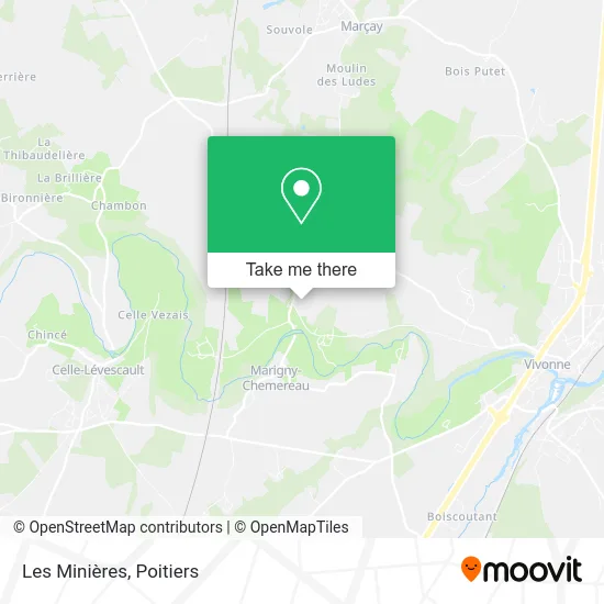 Les Minières map
