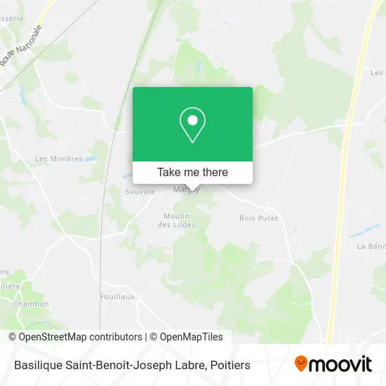 Basilique Saint-Benoît-Joseph Labre map