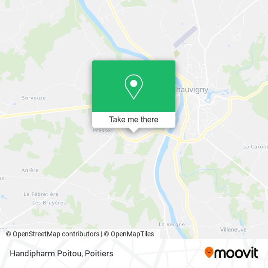 Mapa Handipharm Poitou