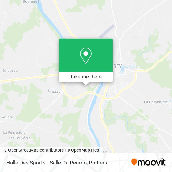 Mapa Halle Des Sports - Salle Du Peuron