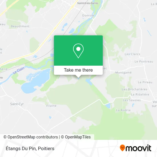 Étangs Du Pin map