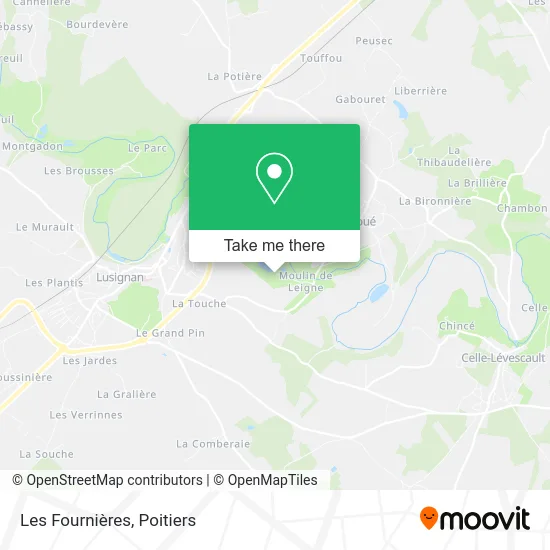 Les Fournières map