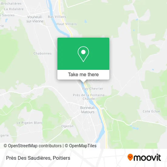 Près Des Saudières map