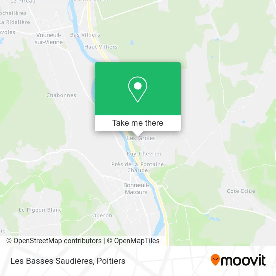 Les Basses Saudières map