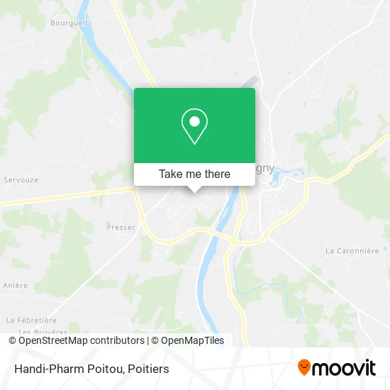Handi-Pharm Poitou map