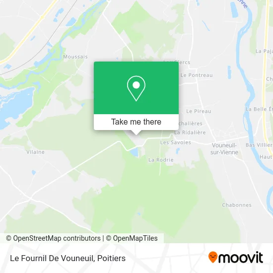 Le Fournil De Vouneuil map