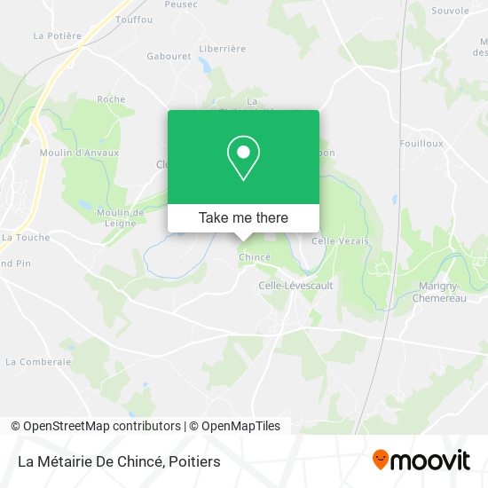 La Métairie De Chincé map