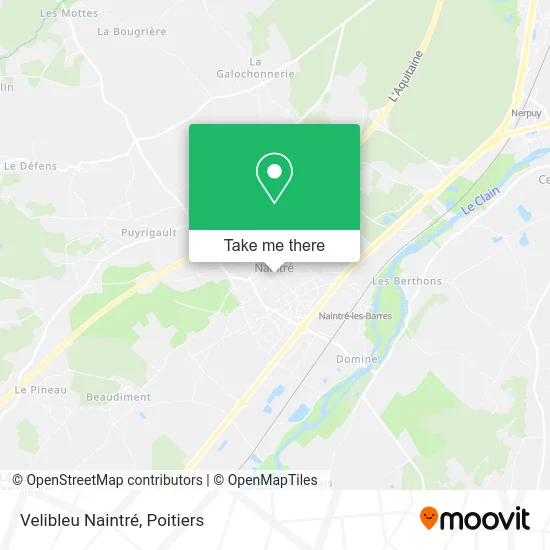 Velibleu Naintré map